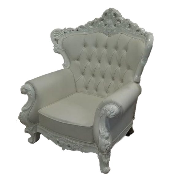 Baroque Royal Blanco Large Throne