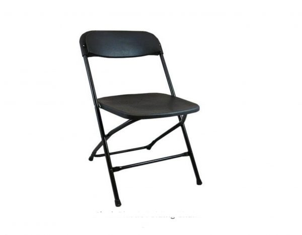 Black Plastic Folding Chairs