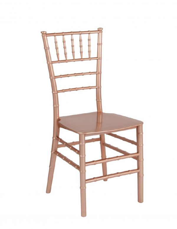 Rose Gold Resin Chiavari Chairs