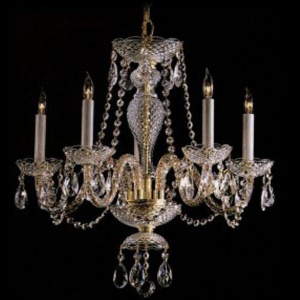 6 Light Crystal Halo Chandelier