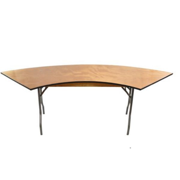 5 ft. Serpentine Wood Folding Banquet Tables