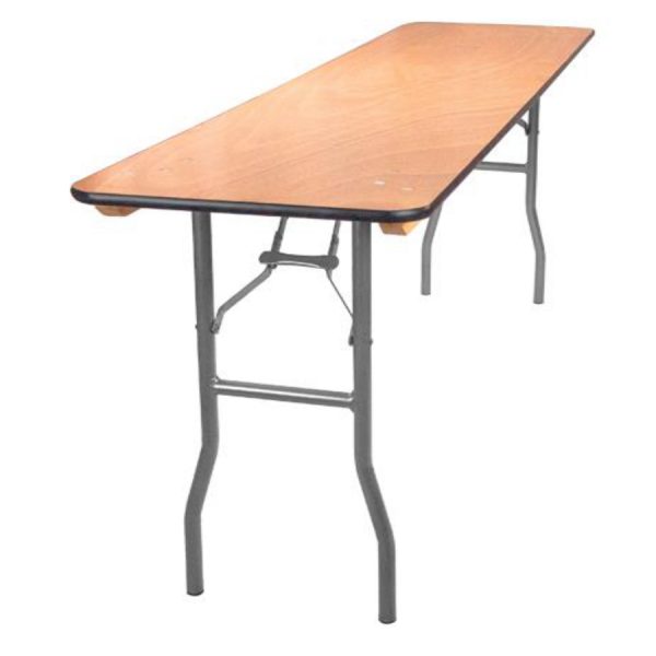 8’ (18” x 96”) Wood Folding Classroom Table