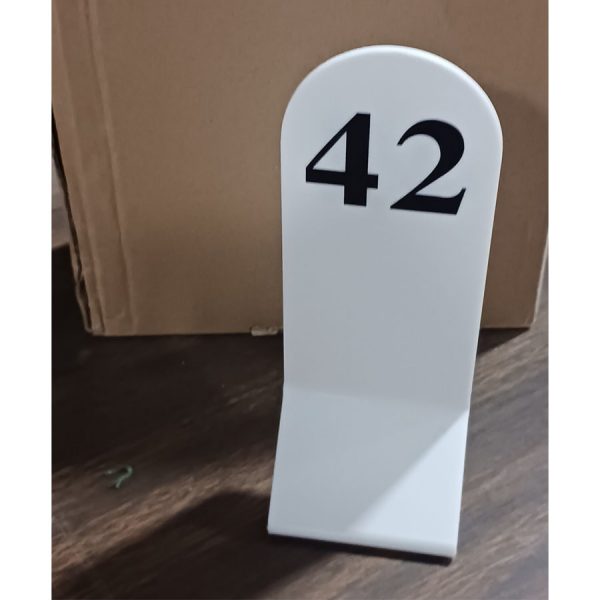 Black on White Tall Table Numbers 1-100