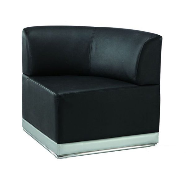 ChoCho Corner Chair with Back - BLACK