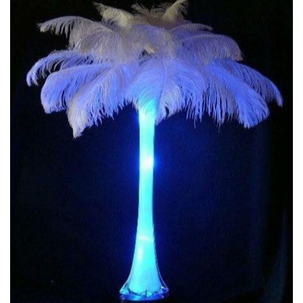 Eifel vase with ostrich feather topper