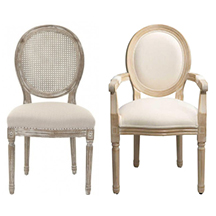 Vintage Elizabeth Whitewashed Chair