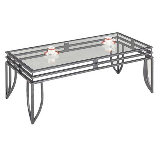 Matrix Steel Glass Coffee Table