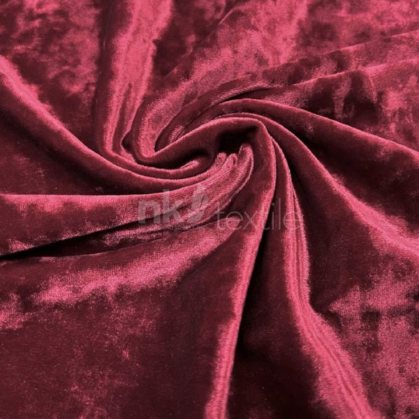 Merlot Crushed Velour Drape