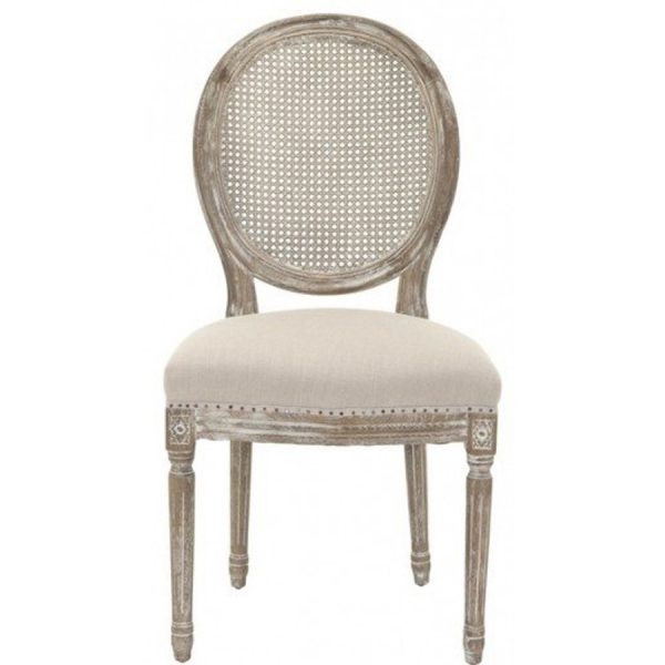 Vintage Elizabeth Whitewashed Chair